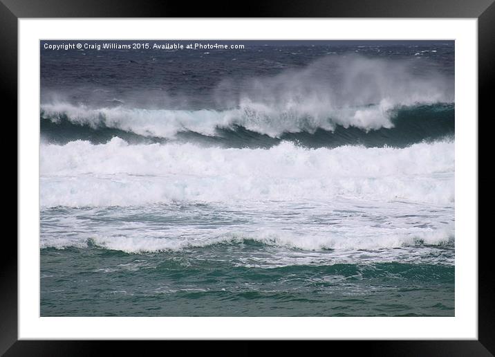  The Boiling Sea Framed Mounted Print by Craig Williams