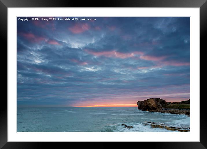  Sunrise over the North East coast  Framed Mounted Print by Phil Reay