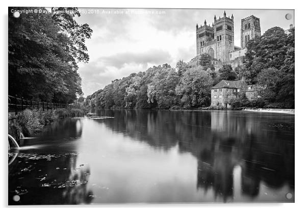Durham Cathedral Black and White Acrylic by David Lewins (LRPS)