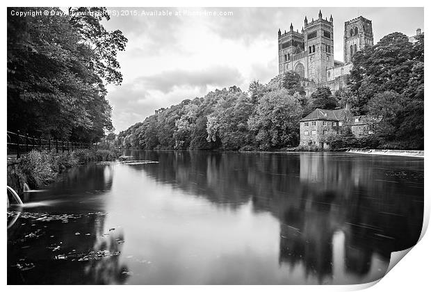 Durham Cathedral Black and White Print by David Lewins (LRPS)