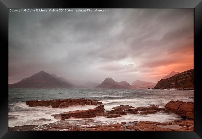 Cuillins from Elgol Framed Print by Colin & Linda McKie