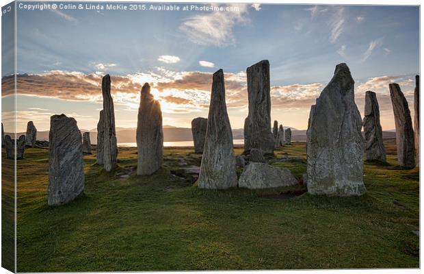 Standing Stones at Callanish Canvas Print by Colin & Linda McKie
