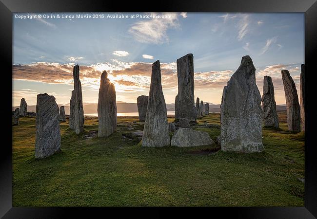 Standing Stones at Callanish Framed Print by Colin & Linda McKie