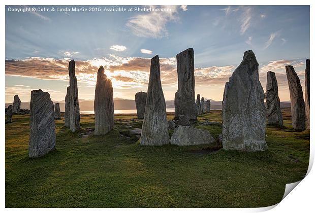 Standing Stones at Callanish Print by Colin & Linda McKie