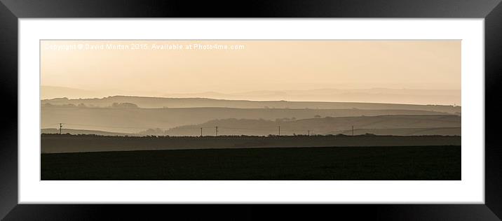  Early Morning Silhouette Framed Mounted Print by David Morton