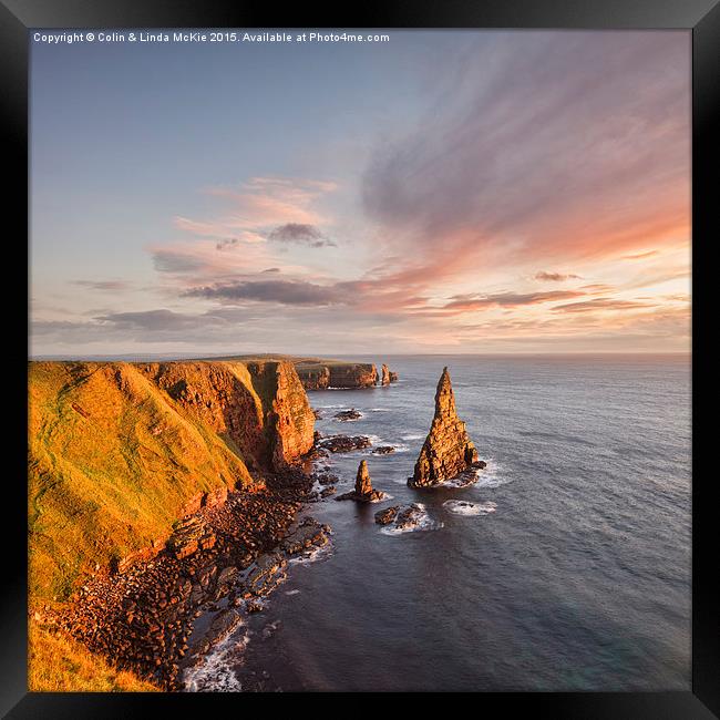  Stacks of Duncansby Framed Print by Colin & Linda McKie