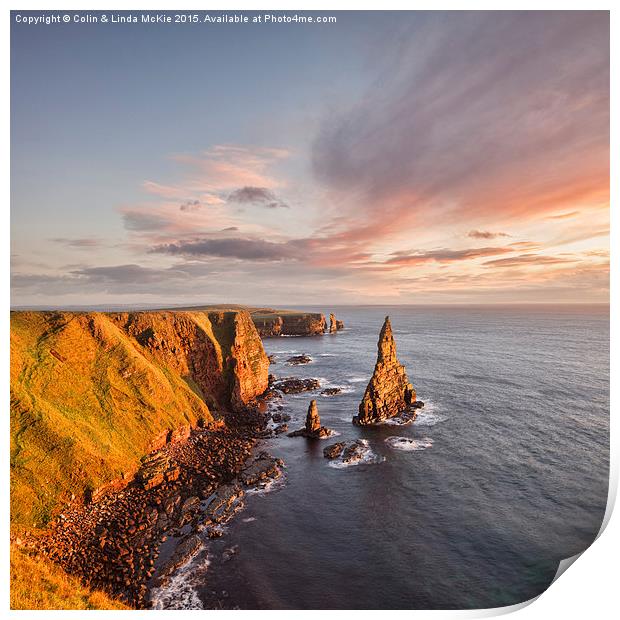  Stacks of Duncansby Print by Colin & Linda McKie