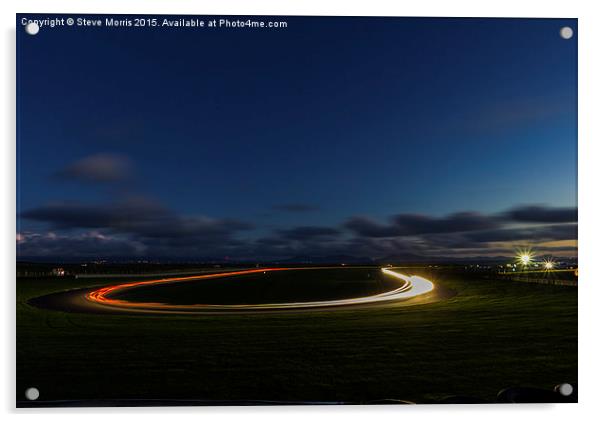  Night Racing Acrylic by Steve Morris