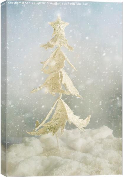 Christmas Tree Fantasy Canvas Print by Ann Garrett