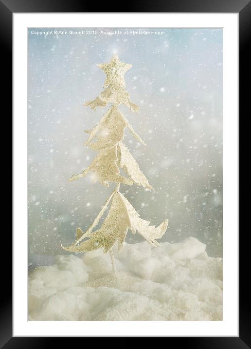 Christmas Tree Fantasy Framed Mounted Print by Ann Garrett
