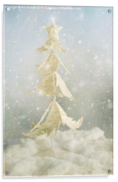 Christmas Tree Fantasy Acrylic by Ann Garrett