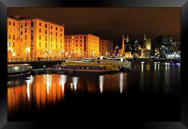  Liverpool Albert Dock Framed Print by David Chennell