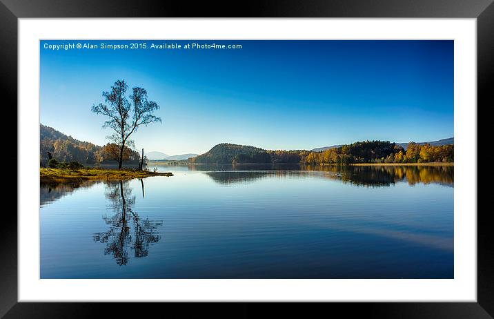 Loch Pityoulish Framed Mounted Print by Alan Simpson
