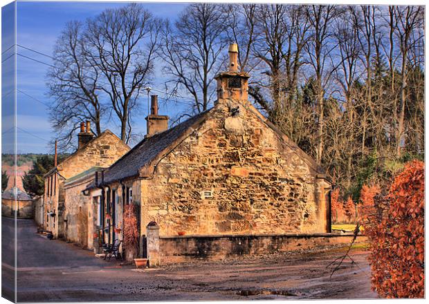 Dalserf Village Canvas Print by Tommy Reilly