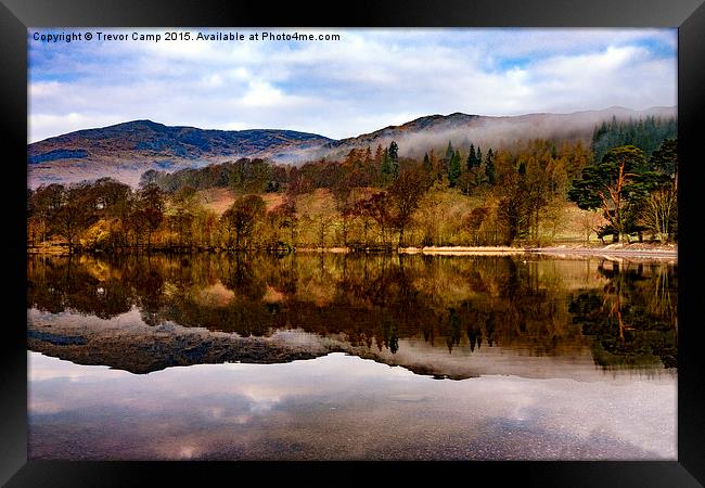 Tranquil Coniston Framed Print by Trevor Camp