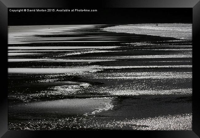  Ripples in the Sand Framed Print by David Morton