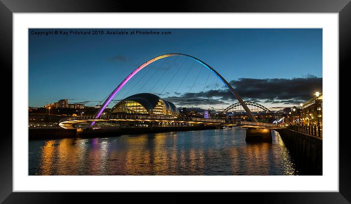  Millennium Bridge on its 15th Birthday Framed Mounted Print by Ray Pritchard