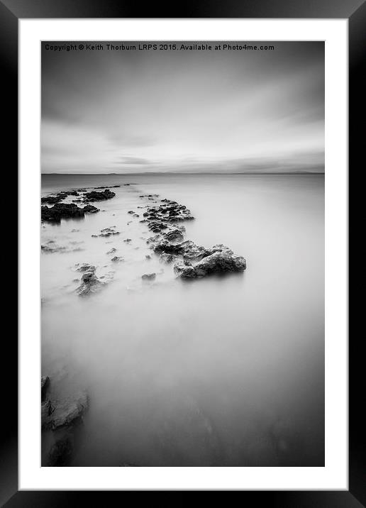  Sea Calm and Rocks Framed Mounted Print by Keith Thorburn EFIAP/b