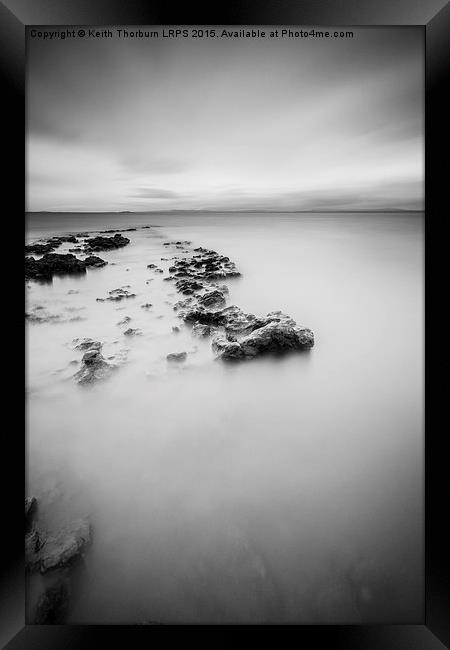  Sea Calm and Rocks Framed Print by Keith Thorburn EFIAP/b