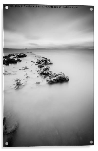  Sea Calm and Rocks Acrylic by Keith Thorburn EFIAP/b
