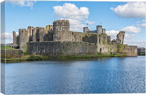 Caerphilly Castle 1 Canvas Print by Steve Purnell