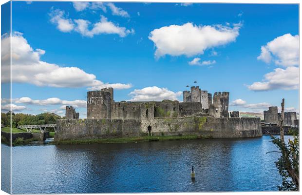 Caerphilly Castle 2 Canvas Print by Steve Purnell