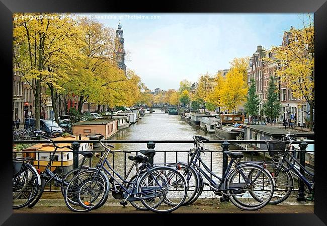  The Bicycle City of Amsterdam Framed Print by David Birchall