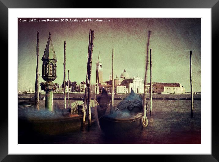  Venice View Framed Mounted Print by James Rowland