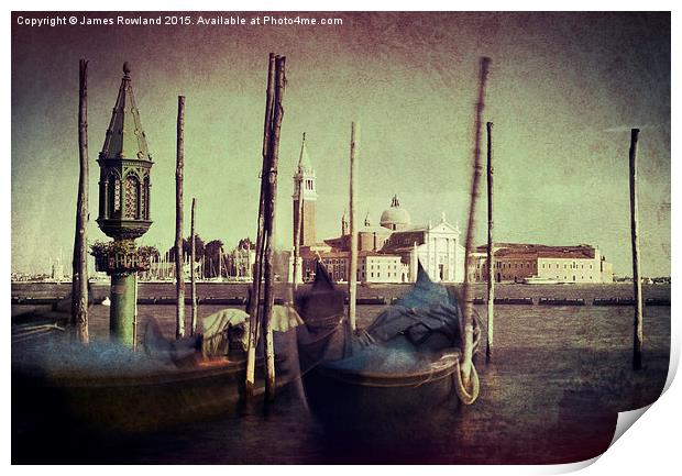  Venice View Print by James Rowland