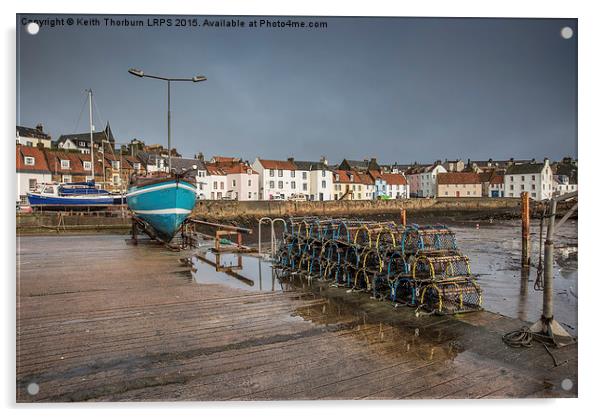 St Monans Harbour Acrylic by Keith Thorburn EFIAP/b
