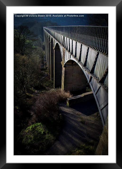  Pontcysyllte Aqueduct Framed Mounted Print by Victoria Bowie