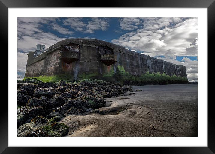  Fort Perch Rock Framed Mounted Print by Rob Lester