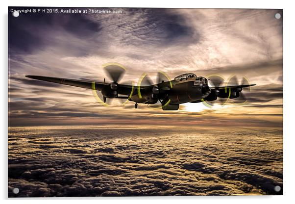  Dambuster Lancaster Acrylic by P H