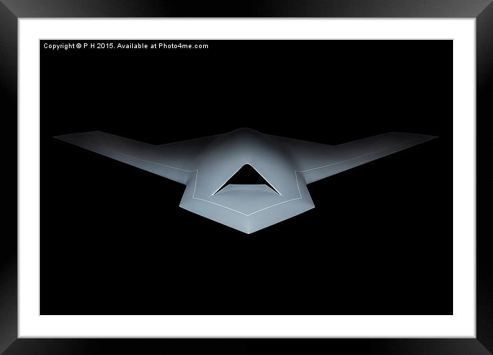  Uninhabited Combat Air Vehicle Framed Mounted Print by P H