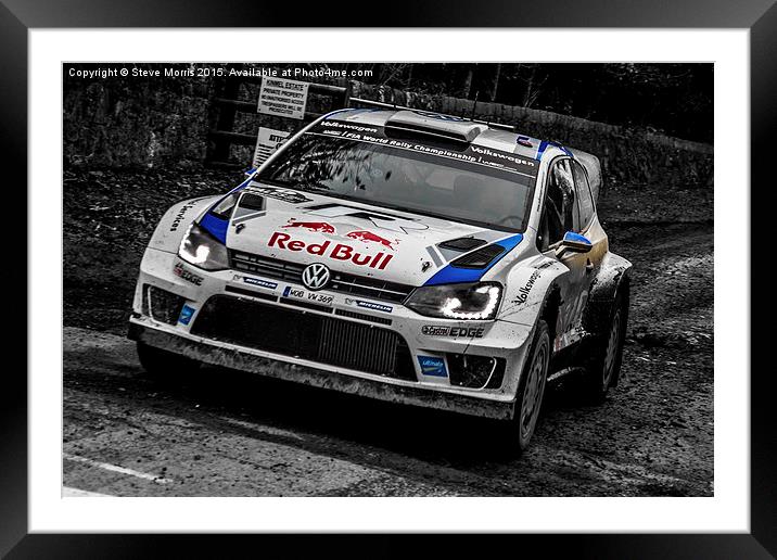  Volkswagen WRC Framed Mounted Print by Steve Morris