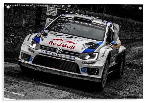  Volkswagen WRC Acrylic by Steve Morris