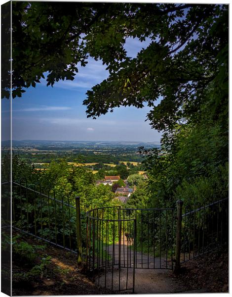 Shaftesbury View, Shaftesbury, England, UK Canvas Print by Mark Llewellyn