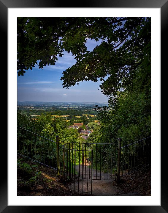 Shaftesbury View, Shaftesbury, England, UK Framed Mounted Print by Mark Llewellyn