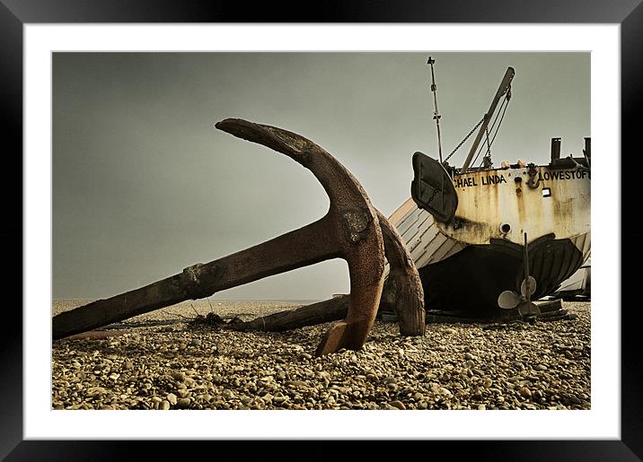 Anchored Framed Mounted Print by Stephen Mole
