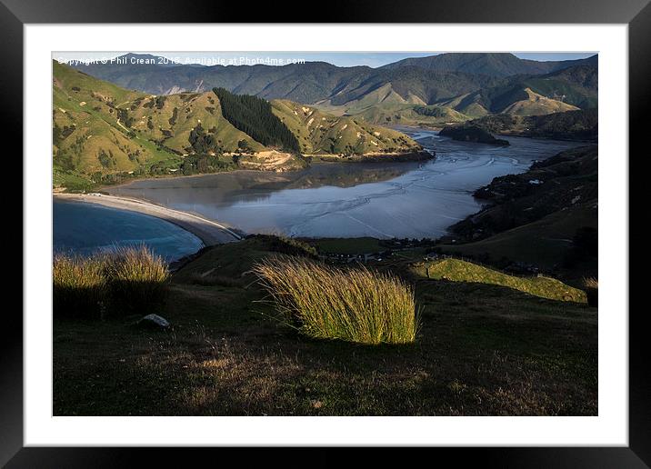  Cable bay, New Zealand Framed Mounted Print by Phil Crean