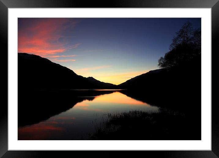  Loch Voil Sunset Framed Mounted Print by James Buckle