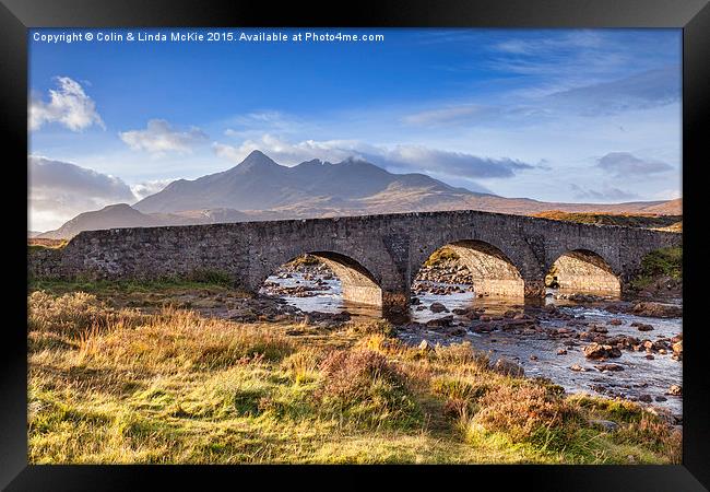  Old Bridge, Sligachan, Skye Framed Print by Colin & Linda McKie
