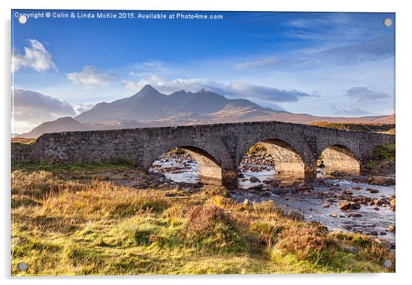  Old Bridge, Sligachan, Skye Acrylic by Colin & Linda McKie