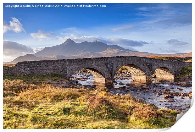  Old Bridge, Sligachan, Skye Print by Colin & Linda McKie
