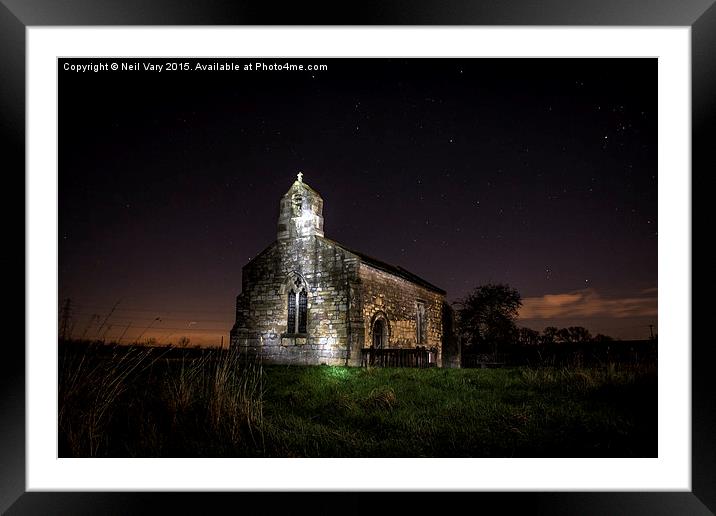  St Mary's Chapel at Night  Framed Mounted Print by Neil Vary
