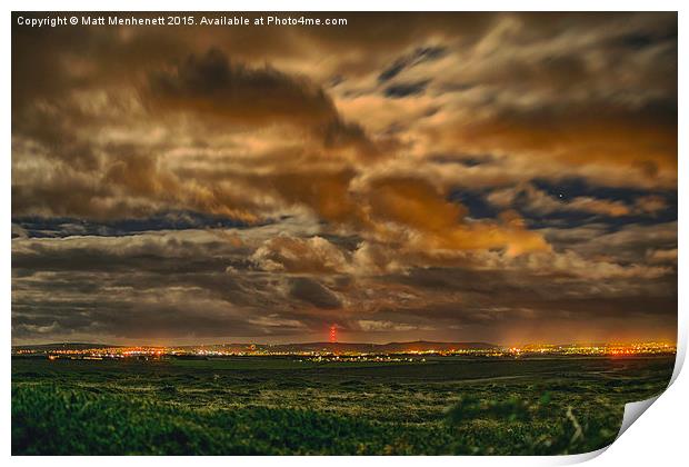  Dancing Clouds Print by MATT MENHENETT