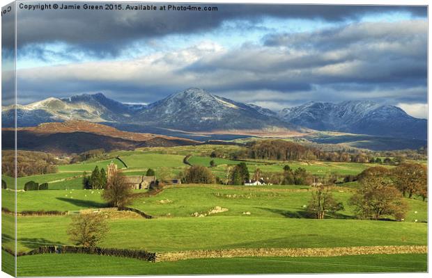  The Crake Valley Canvas Print by Jamie Green