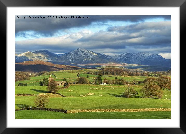  The Crake Valley Framed Mounted Print by Jamie Green