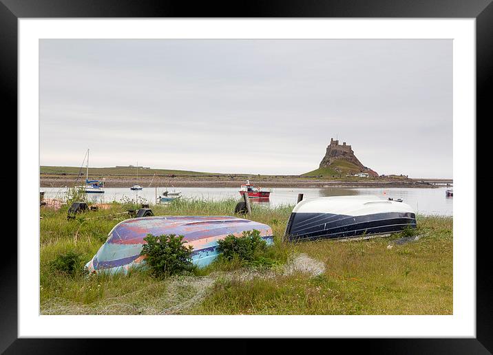 Lindisfarne Castle, holy island   Framed Mounted Print by chris smith