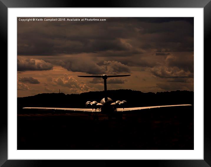  VC-10 ZD241 lining up. Framed Mounted Print by Keith Campbell